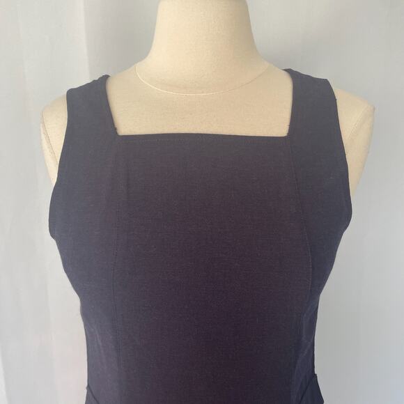 Vtg Y2K American Eagle Mini Dress Size 4 XS Purple Pinafore Preppy Academia Twee - Picture 3 of 13